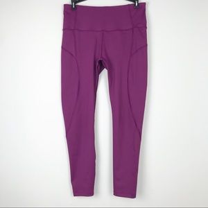 Layer 8 Quick Dry Leggings Maroon Sz M